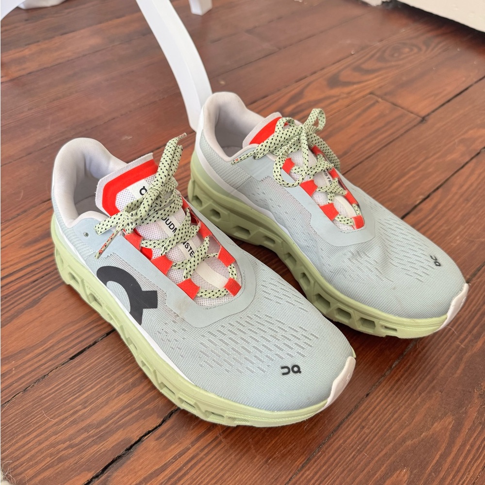 On Running Running Shoes - Light Green and orange